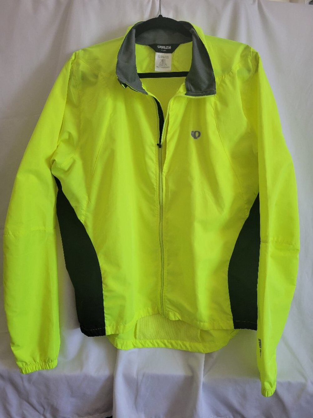 Pearl Izumi Elite Barrier Cycling Jacket Men's XL Screaming Yellow Windbreaker